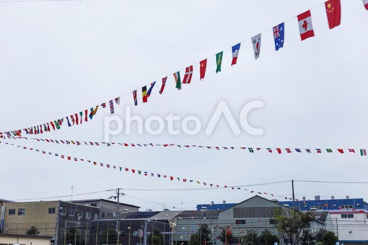 運動会イメージ 運動会,体育祭,運動の写真素材