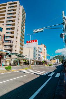 【鳥取】鳥取駅の周辺 鳥取駅,駅前,駅の写真素材