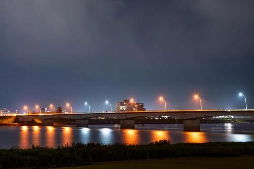 Akae Bridge at night, JPG Akae Bridge at night, JPG