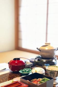 旅館の朝ごはん 旅館の朝ごはん 旅館,朝食,和食の写真素材