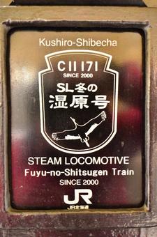 SL冬の湿原号 SL冬の湿原号 sl,c11,c11ー171の写真素材