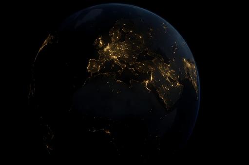 ヨーロッパ夜景地球の写真