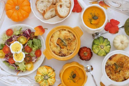 ハロウィンの料理 ハロウィンの料理,ハロウィン,秋の写真素材