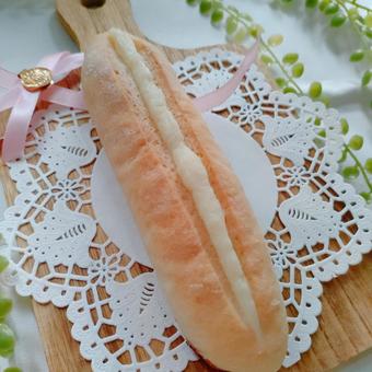 ミルクフランス ミルクフランス ミルクフランス,パン,フランスパンの写真素材