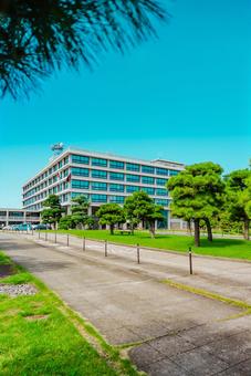 【島根】島根県庁 島根,松江,川の写真素材