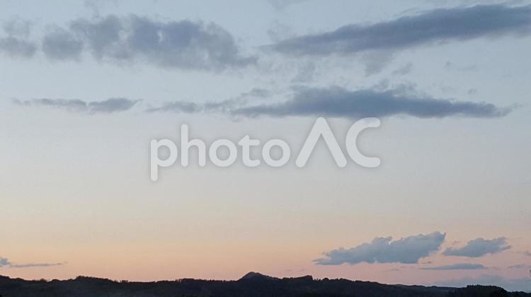 夕暮れ 風景,空,自然の写真素材