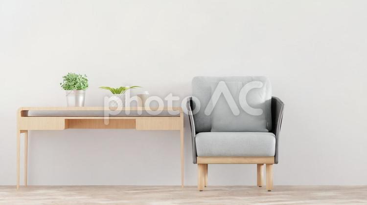 ブログやホームページ用インテリアイメージ おしゃれ,ソファ,雰囲気の写真素材