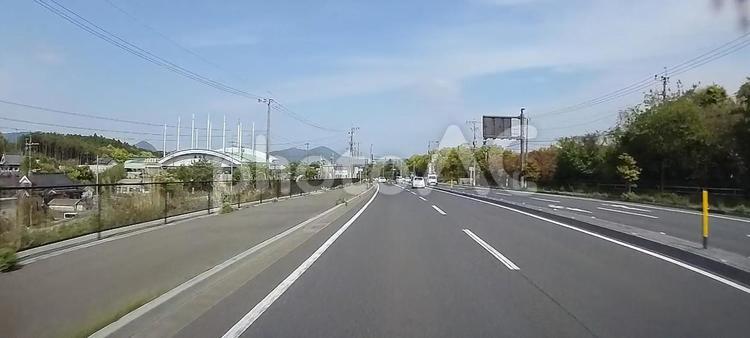 　飯塚市　田舎　峠     道路,車道,交通の写真素材