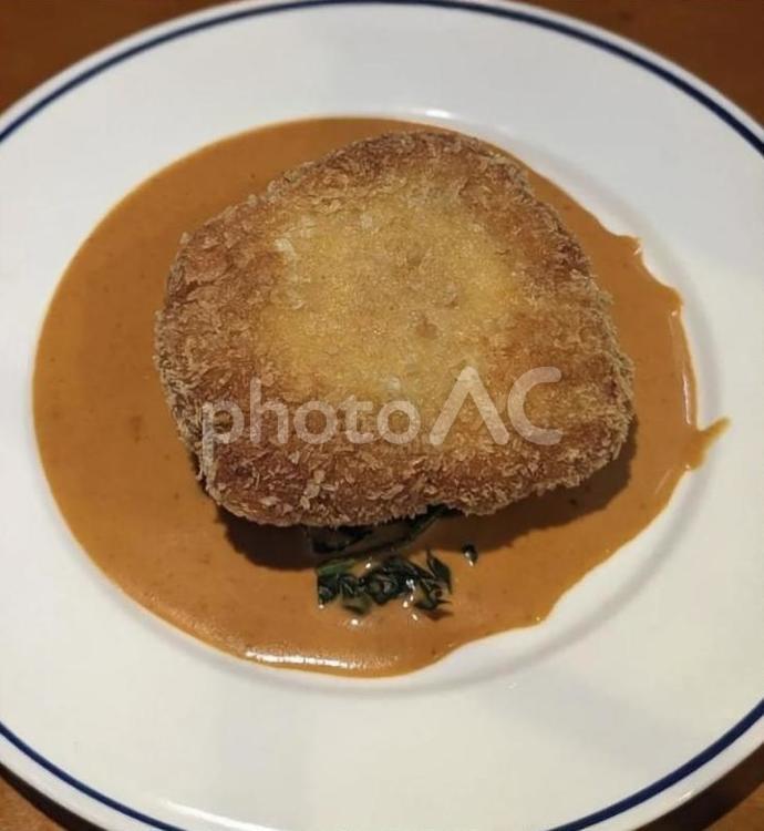 アメリケーヌたっぷりエビカツ 美味しい,おいしい,旨いの写真素材