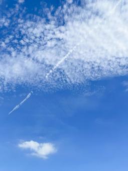青空と雲 青空と雲の写真
