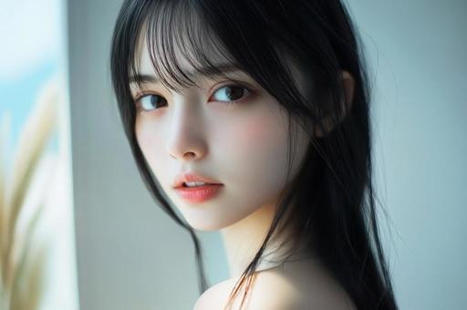 微笑の美しい日本女性 微笑の美しい日本女性の写真