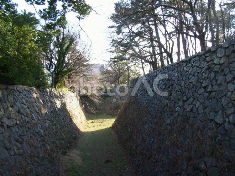 名古屋城本丸石垣 名古屋城の写真素材