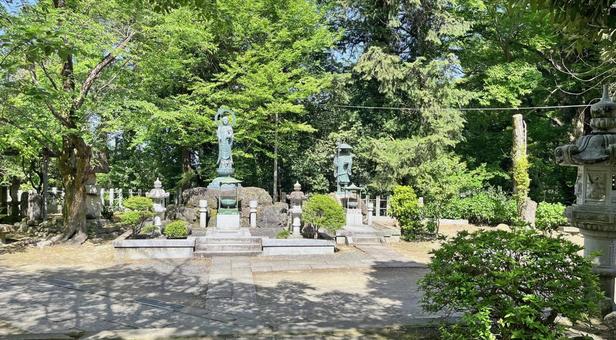 坂東33観音 10番 正法寺 境内の風景 正法寺,巌殿山,地蔵の写真素材