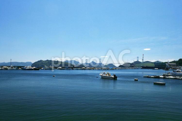 港としまなみ海道-01 自然,風景,海原の写真素材