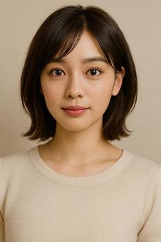 ショートカット 若い女性2 ショートカット 若い女性2の写真