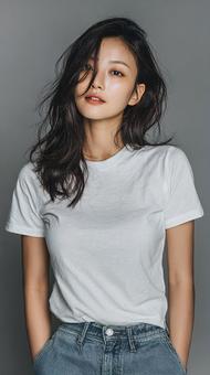 ファッションモデルのような佇まいの写真