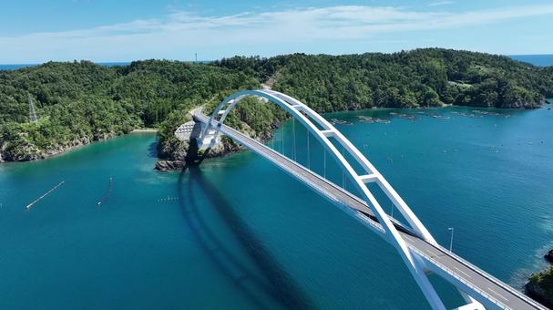 出島大橋 出島大橋 出島大橋,女川,大橋の写真素材