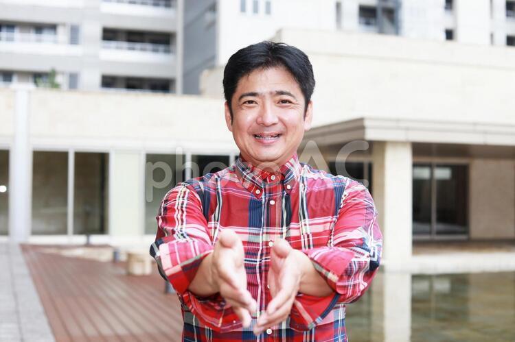 笑顔の男性 男性,男,笑顔の写真素材