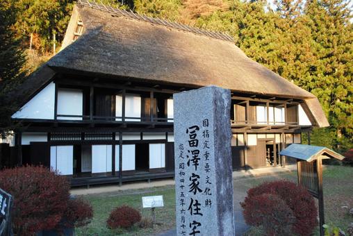中之条町冨澤家住宅 群馬県,中之条町,国指定重要文化財の写真素材