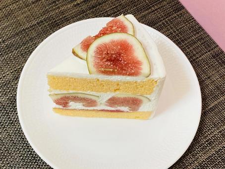 いちじくのショートケーキ3 いちじくのショートケーキ3 いちじく,ショートケーキ,ケーキの写真素材