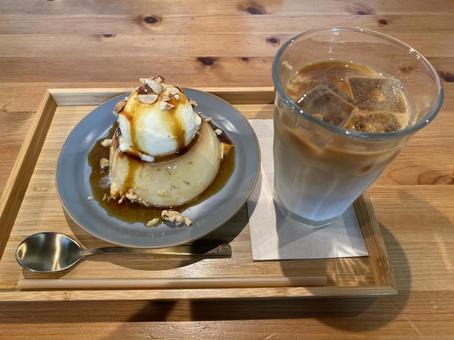 プリンとコーヒー プリンとコーヒーの写真