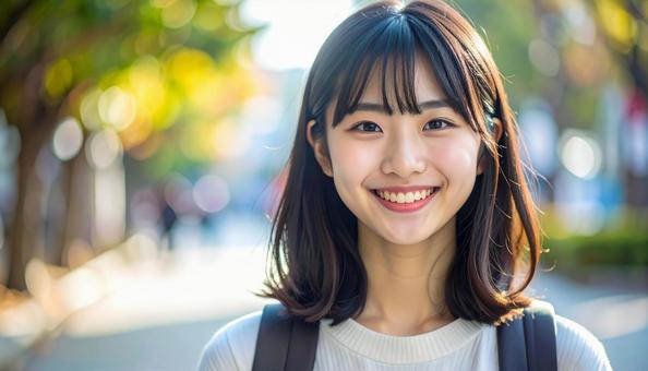 笑顔の素敵な女性 笑顔の素敵な女性の写真