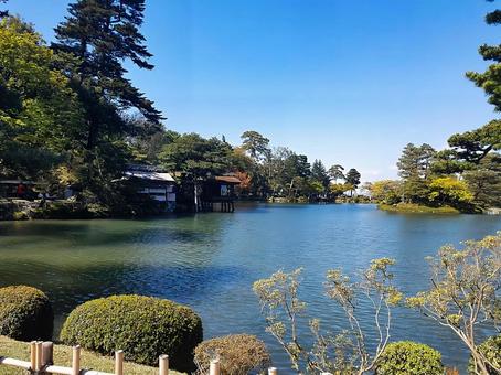 兼六園の風景 兼六園の風景 石川県,金沢,兼六園の写真素材