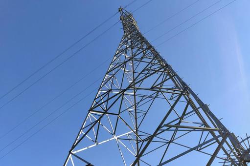 送電線の風景⑤ 送電線の風景⑤の写真