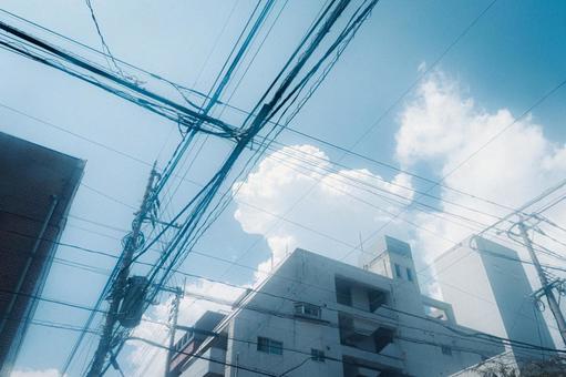 夏の昼の空 夏の昼の空の写真