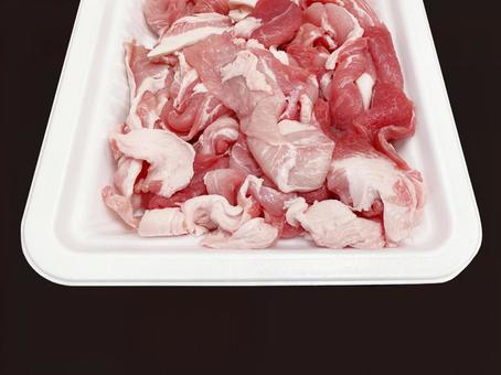 豚肉 豚肉,豚小間切れ,切り落としの写真素材