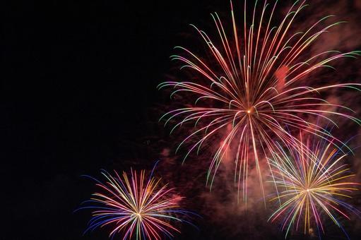 Colorful fireworks in the night sky, JPG Colorful fireworks in the night sky, JPG