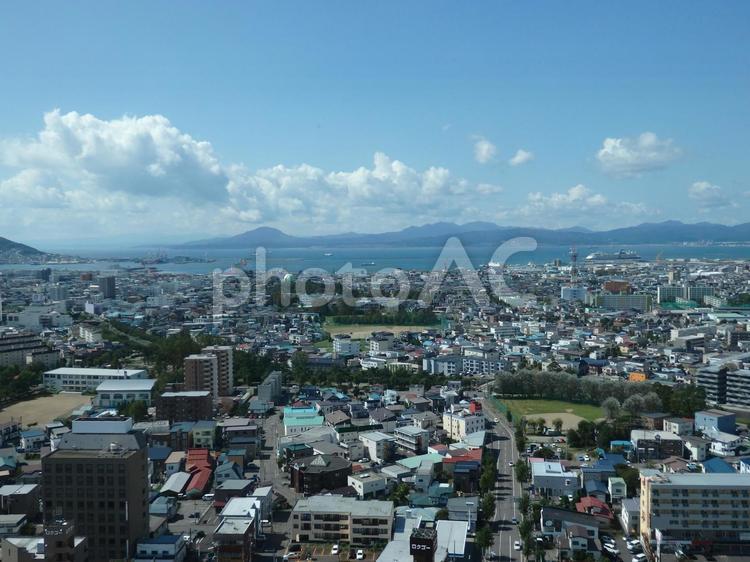 北海道　函館市　五稜郭からの眺め 景色,風景,北海道の写真素材
