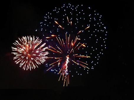 いたばし花火大会2025_18 いたばし花火大会2025_18 花火,いたばし花火大会,蓮根の写真素材