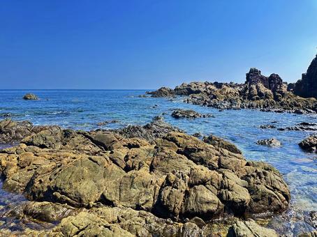 海岸 夏の海 海岸 夏の海 海岸,夏の海,磯の写真素材