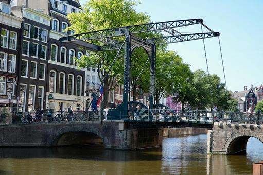 【Holland】Amsterdam 【Holland】Amsterdam オランダ,アムステルダム,運河の写真素材