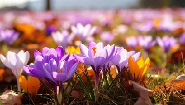 秋の花 サフラン 10月 11月 秋の花 サフラン 10月 11月の写真