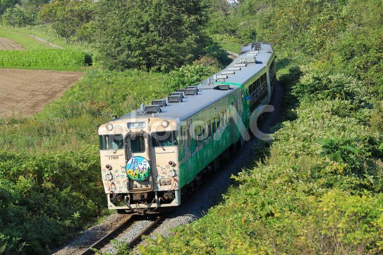 風っこそうや号(下士別駅付近) 風っこ,ビューコースター,風っこそうやの写真素材