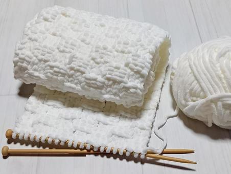 編み物 編み物,あみもの,毛糸の写真素材