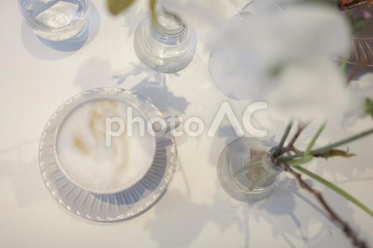 カフェオレ ティータイム カフェオレ,ティータイム,カフェの写真素材