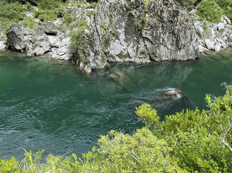 大歩危 大歩危 徳島県,三好市,吉野川の写真素材