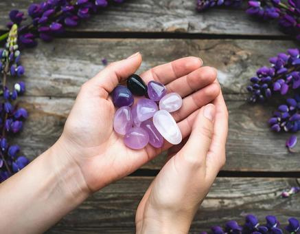 アメジスト　タンブル　沢山の写真