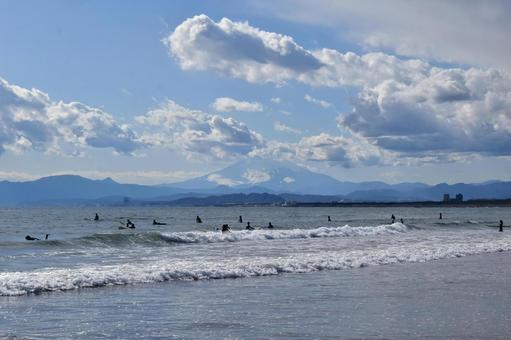 湘南・海辺の光景 湘南・海辺の光景 湘南,海,鵠沼海岸の写真素材