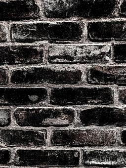 レンガブロック壁 レンガブロック壁の写真