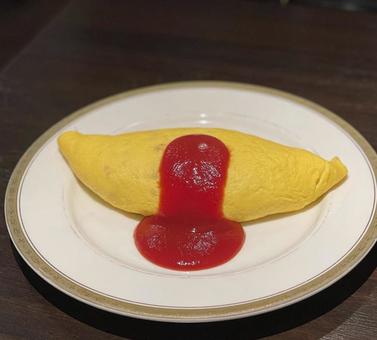 Omelette rice, Omelette rice, ข้าวไข่เจียว, ข้าว, ร้านอาหาร,