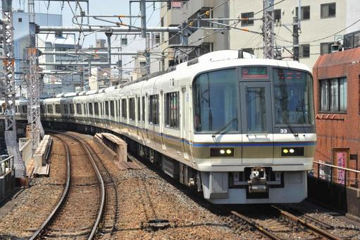 221系 電車 221系 電車 鉄道,電車,線路の写真素材