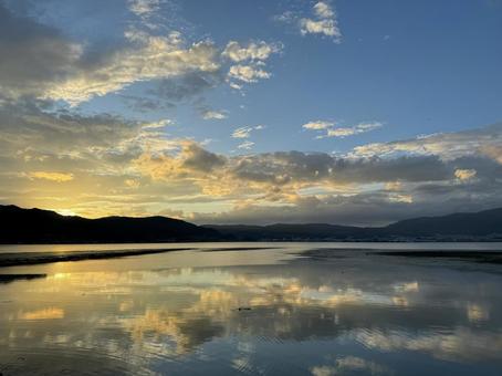 諏訪湖 諏訪湖,湖,諏訪の写真素材