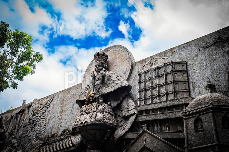 フィリピン　セブ　サントニーニョ教会壁画 フィリピン,philippines,フィリピン諸島の写真素材