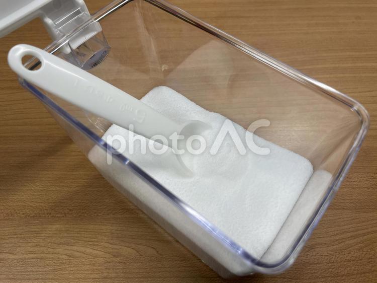 塩　容器　計量 塩,容器,計量スプーンの写真素材