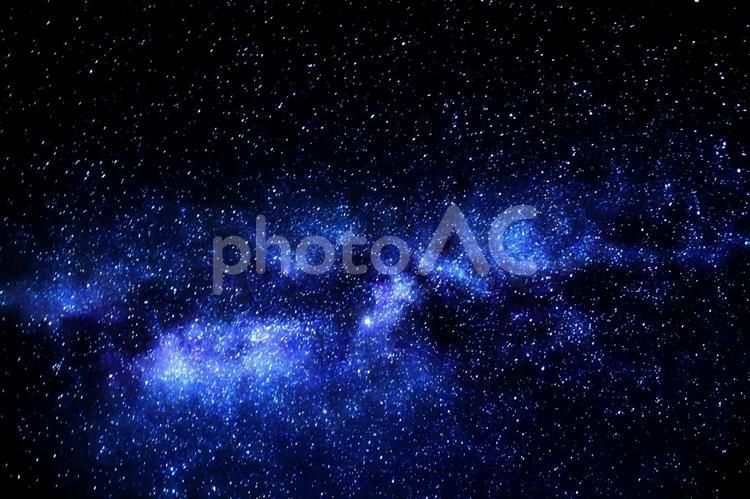10月の星空・天の川銀河 星空,夜空,天の川の写真素材