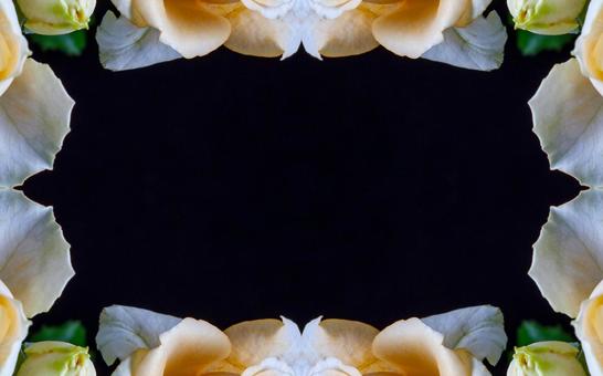 バラの花びらフレームイメージ素材 花,背景,花飾りの写真素材